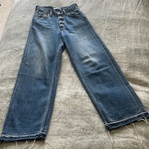 Moussy wide leg button front jeans!